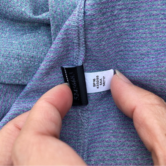 Oakley Golf Polo Shirt Mens S Gray Purple Center Logo Sport - Picture 8 of 9